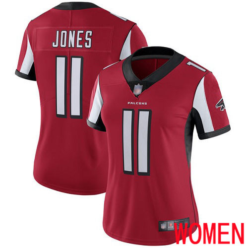 Atlanta Falcons Limited Red Women Julio Jones Home Jersey NFL Football #11 Vapor Untouchable